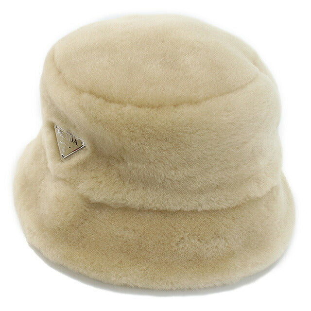 プラダ ハット ユニセックス ブランド MONTONE シープスキン染ファー イタリア 1HC137 ECRU ベージュ系 帽子 選べるモデル PRA1HC137G