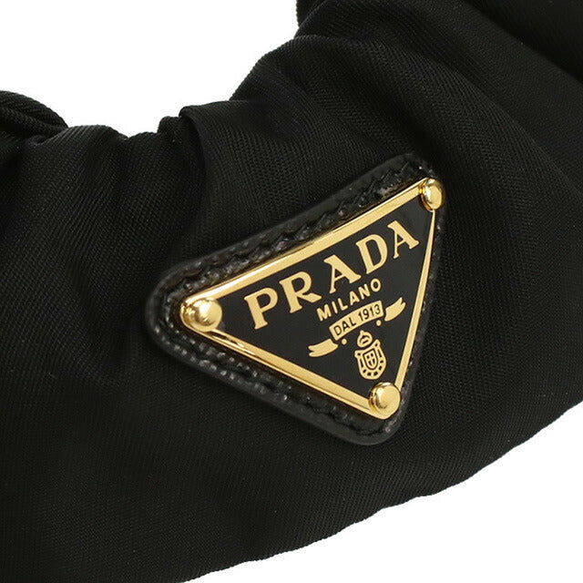 プラダ シュシュ レディース ブランド PRADA イタリア 1IF015 NERO 1 ブラック ヘアアクセサリー PRA1IF015021