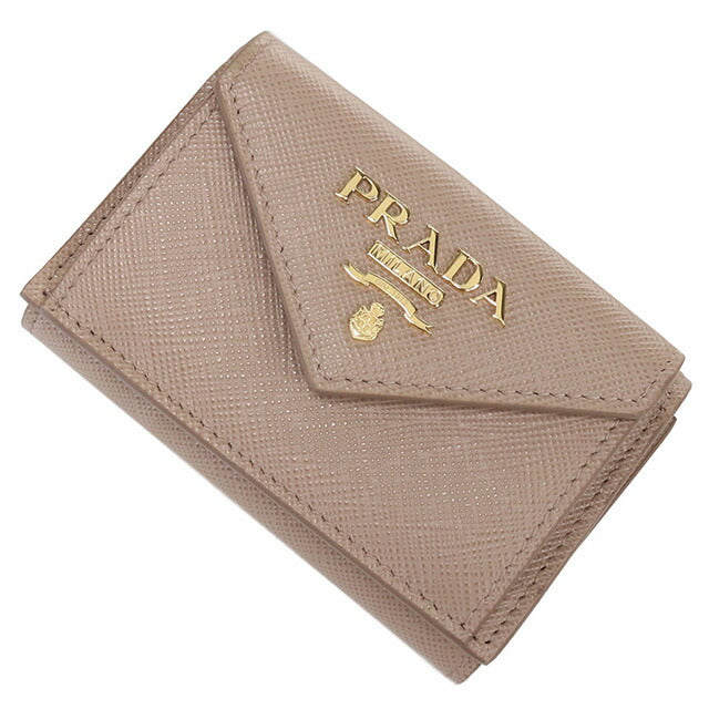 プラダ 三つ折り財布 レディース ブランド PRADA イタリア 1MH021 CIPRIA ベージュ系 財布 PRA1MH021041