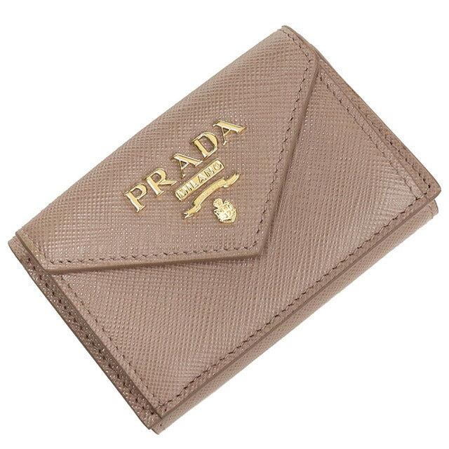 プラダ 三つ折り財布 レディース ブランド PRADA イタリア 1MH021 CIPRIA ベージュ系 財布 PRA1MH021041