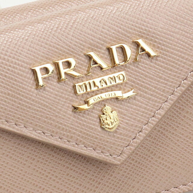 プラダ 三つ折り財布 レディース ブランド PRADA イタリア 1MH021 CIPRIA ベージュ系 財布 PRA1MH021041