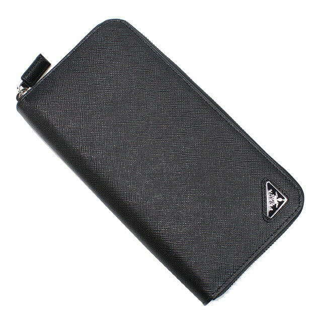 プラダ 長財布ラウンドファスナー メンズ ブランド PRADA イタリア 2ML317 NERO ブラック 財布 PRA2ML317071