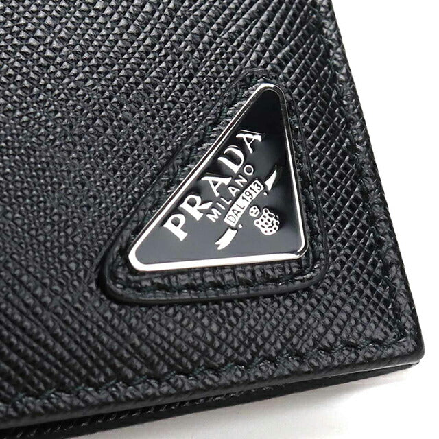 プラダ 二つ折り財布 二折財布小銭入付き 二つ折り財布 二折財布 メンズ ブランド PRADA 2MO738 NERO PRA2MO738081