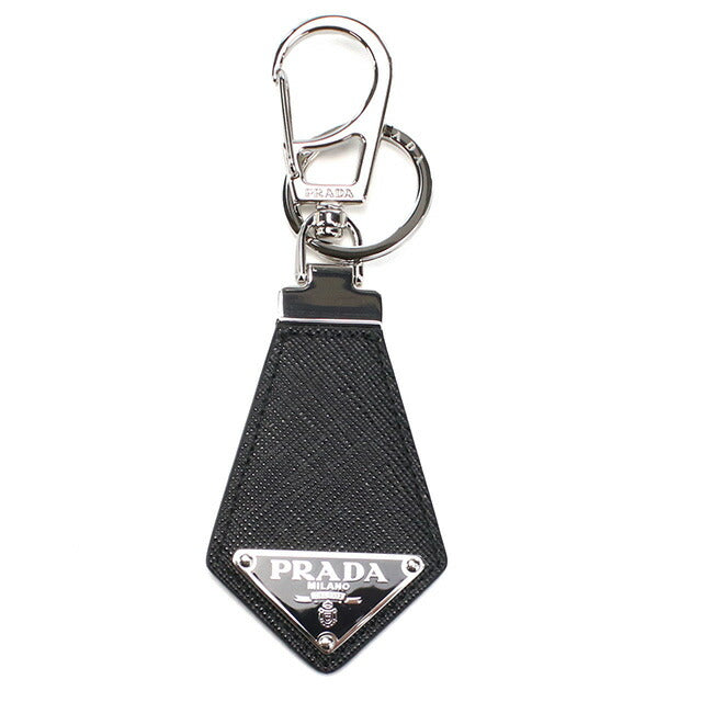 PRADA Key Ring Unisex Brand PRADA 2PP041 Black Accessories PRA2PP041011