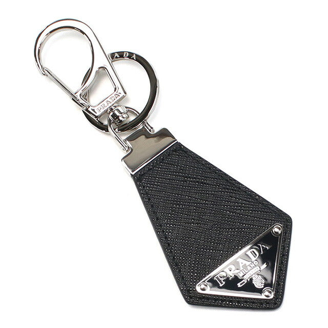 PRADA Key Ring Unisex Brand PRADA 2PP041 Black Accessories PRA2PP041011