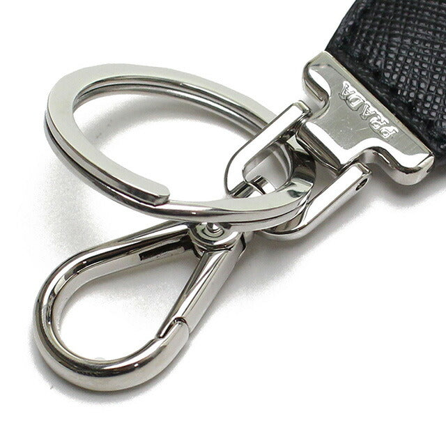 PRADA Key Ring Unisex Brand PRADA 2PP041 Black Accessories PRA2PP041011