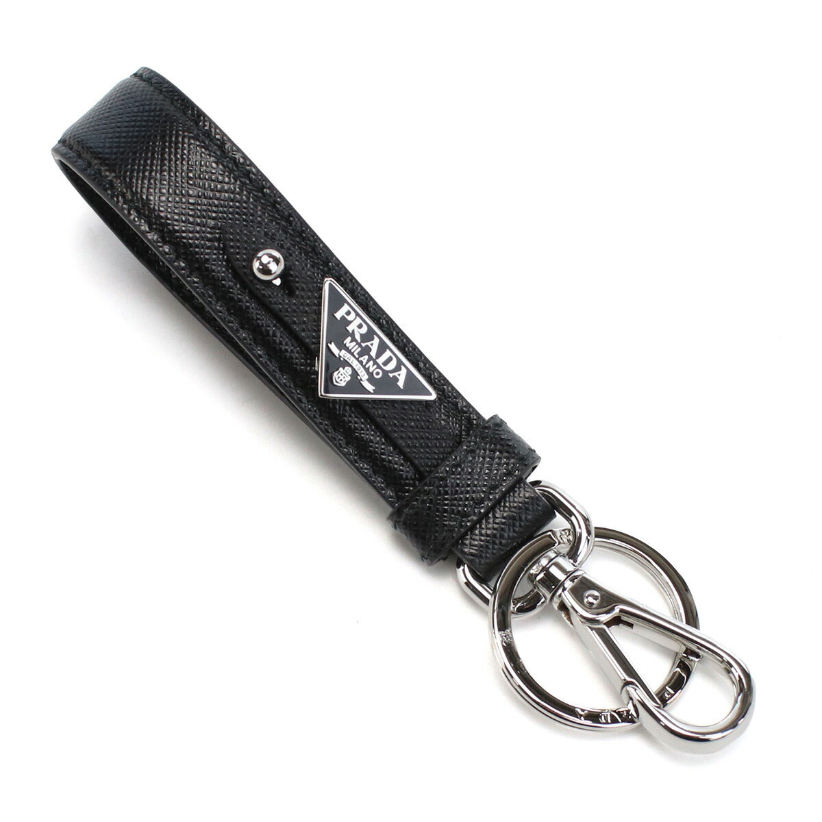 プラダ キーリング メンズ SAFFIANO レザー イタリア 2PP68T NERO ブラック 小物 PRA2PP68T011