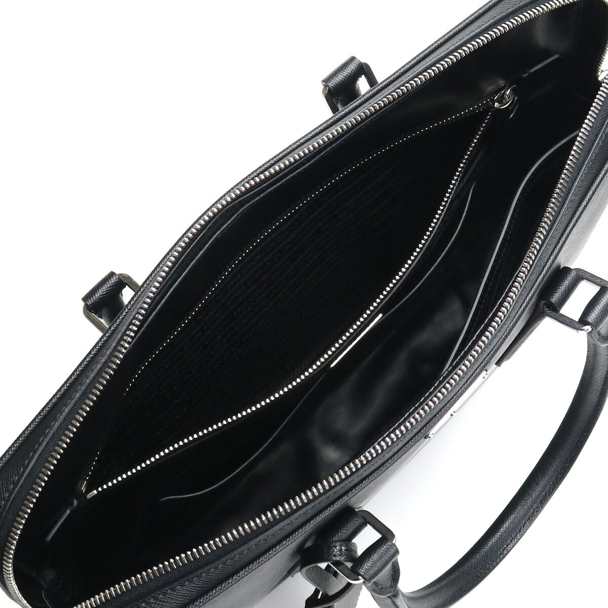 プラダ ブリーフケース メンズ SAFFIANO TRAVEL レザー イタリア 2VE368 NERO ブラック バッグ PRA2VE368011