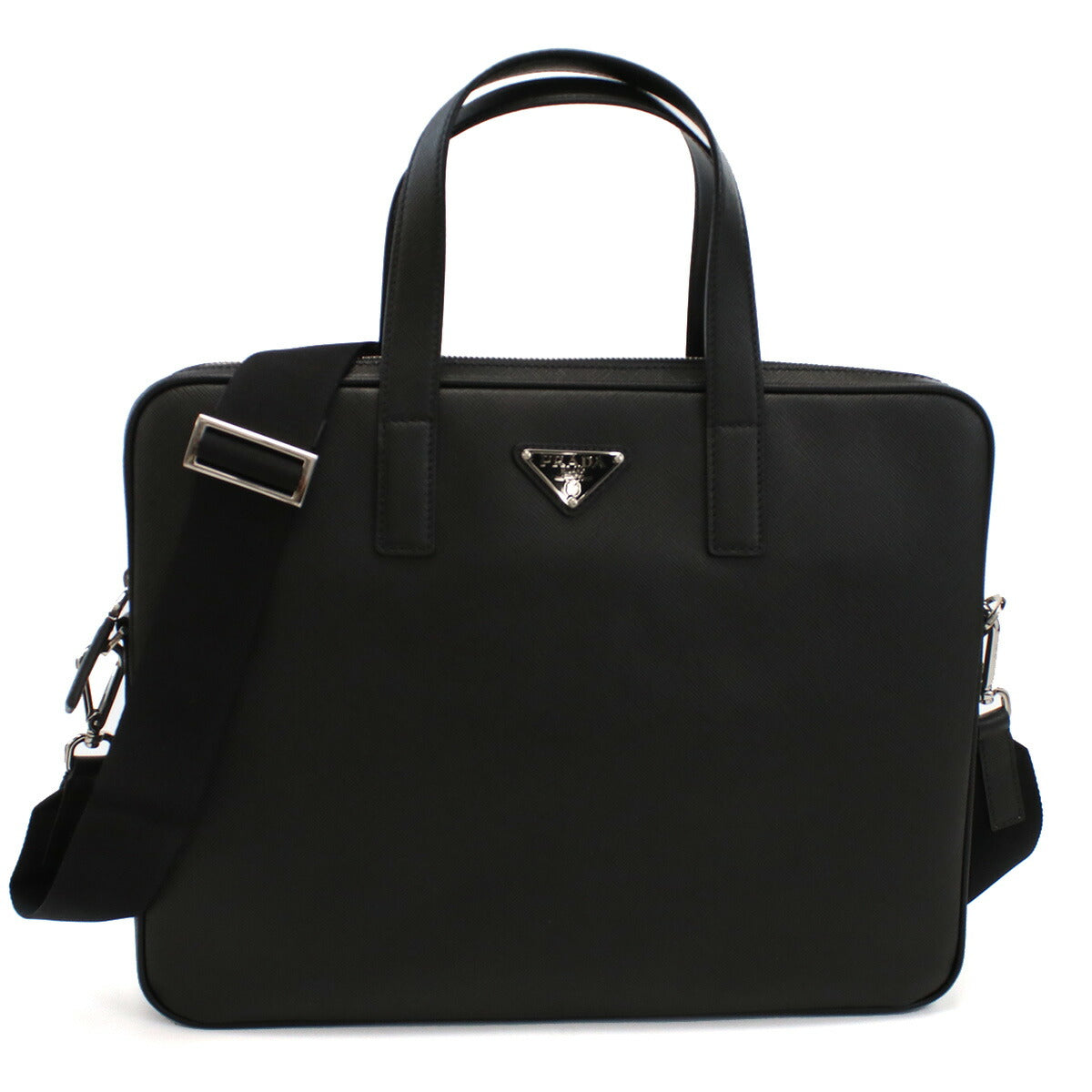 プラダ ブリーフケース メンズ SAFFIANO TRAVEL レザー イタリア 2VE368 NERO ブラック バッグ PRA2VE368031