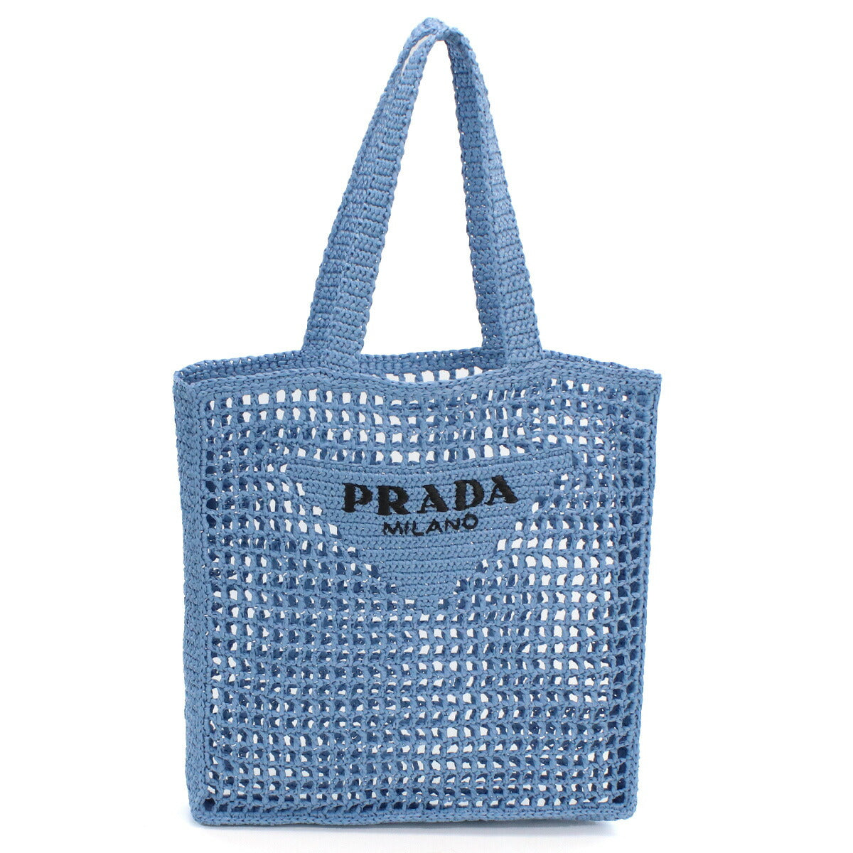 プラダ カゴバッグ メンズ RAFIA ラフィア イタリア 2VG105 CELESTE ブルー系 バッグ PRA2VG105041