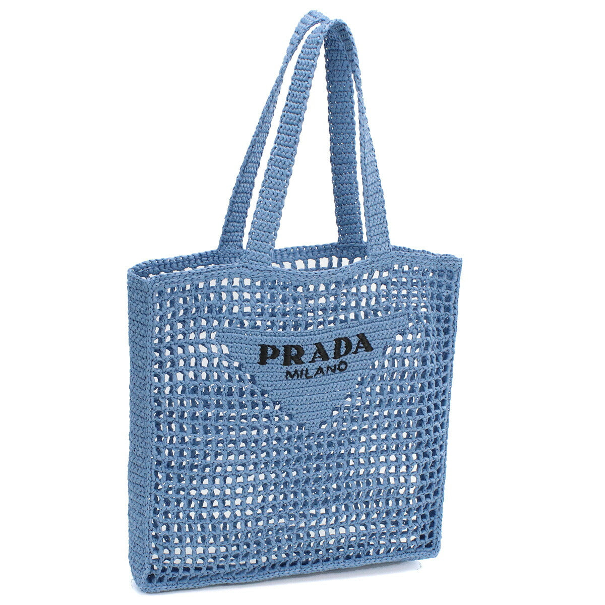プラダ カゴバッグ メンズ RAFIA ラフィア イタリア 2VG105 CELESTE ブルー系 バッグ PRA2VG105041