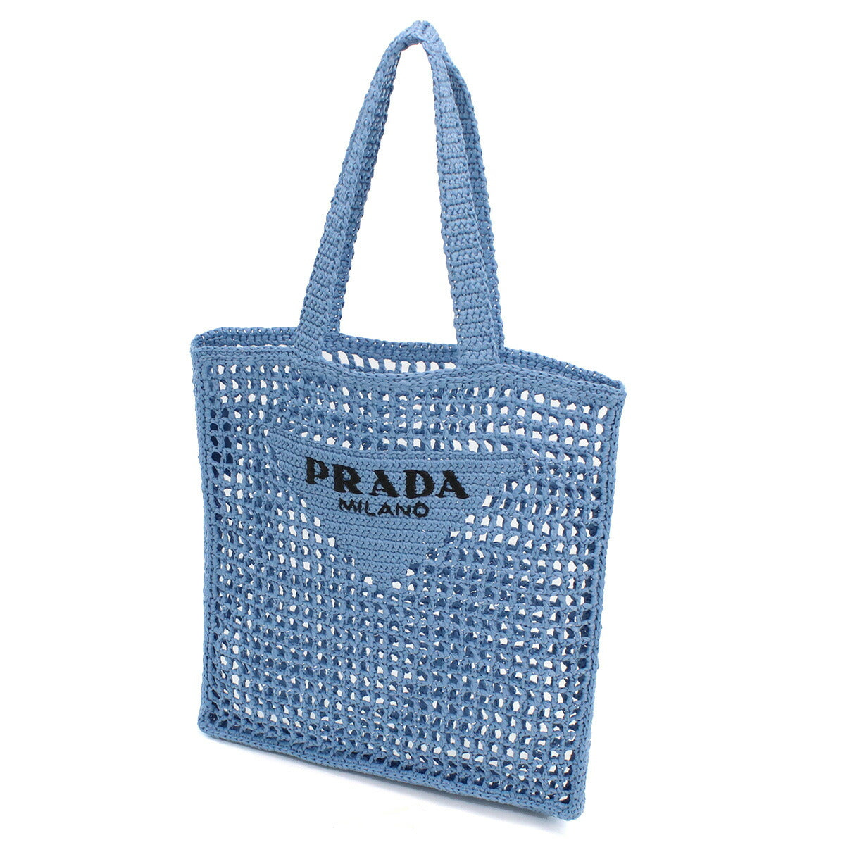 プラダ カゴバッグ メンズ RAFIA ラフィア イタリア 2VG105 CELESTE ブルー系 バッグ PRA2VG105041