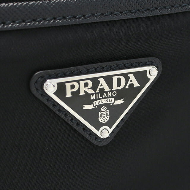 プラダ 斜め掛け ショルダーバッグ メンズ ブランド PRADA TESSUTO+SAFFIANO ナイロン イタリア 2VH112 NERO ブラック バッグ PRA2VH112041