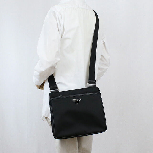 プラダ 斜め掛け ショルダーバッグ メンズ ブランド PRADA ルーマニア 2VH118 NERO ブラック バッグ PRA2VH118011