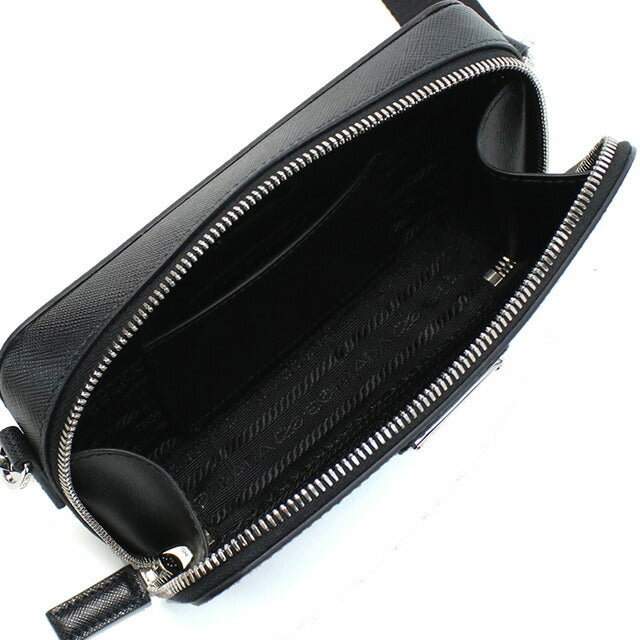 プラダ 斜め掛け ショルダーバッグ メンズ ブランド PRADA SAFFIANO TRAVEL レザー イタリア 2VH173 NERO ブラック バッグ PRA2VH173011