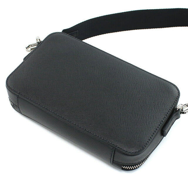 プラダ 斜め掛け ショルダーバッグ メンズ ブランド PRADA SAFFIANO TRAVEL レザー イタリア 2VH173 NERO ブラック バッグ PRA2VH173011