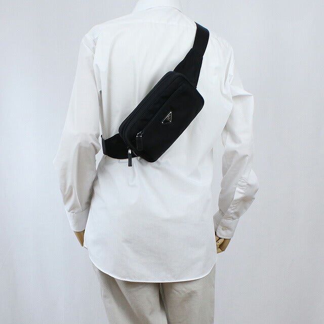 プラダ ウエストバッグ メンズ ブランド TESSUTO ナイロン ルーマニア 2VL977 NERO ブラック バッグ PRA2VL977031