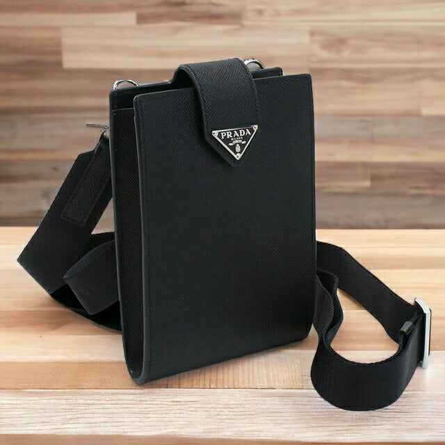 プラダ ショルダーバッグ メンズ ブランド SAFFIANO レザー イタリア 2ZH179 NERO ブラック バッグ PRA2ZH179011