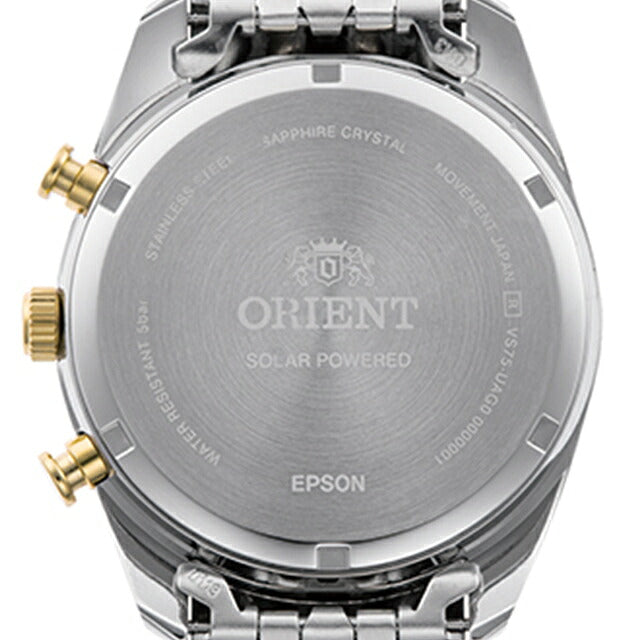 【特卖】东方当代太阳能计时太阳能手表男士计时表 ORIENT CONTEMPORARY RN-TX0302S 模拟银金日本制造品牌时尚防水礼物男士实用