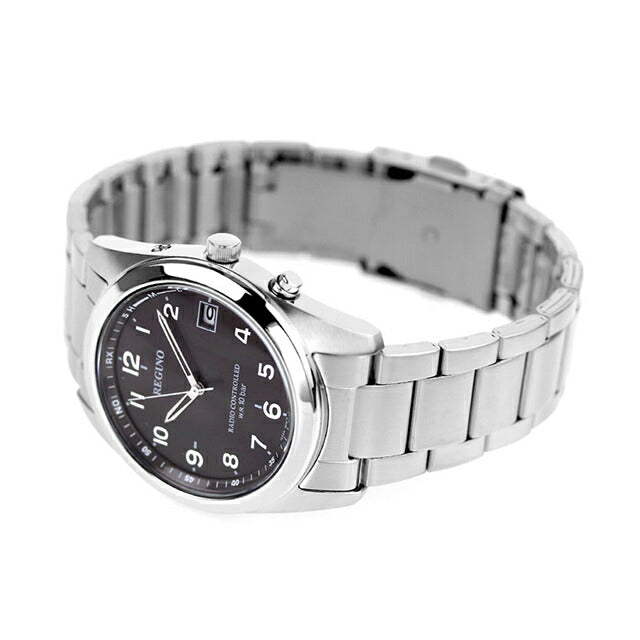 Citizen Regno Eco Drive Solar Radio Watch Black Arabia RS25-0481H Watch Brand Men&