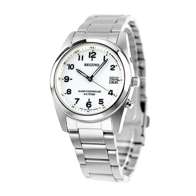 Citizen Regno Eco Drive Solar Radio Watch White Arabia RS25-0482H Watch Brand Men&