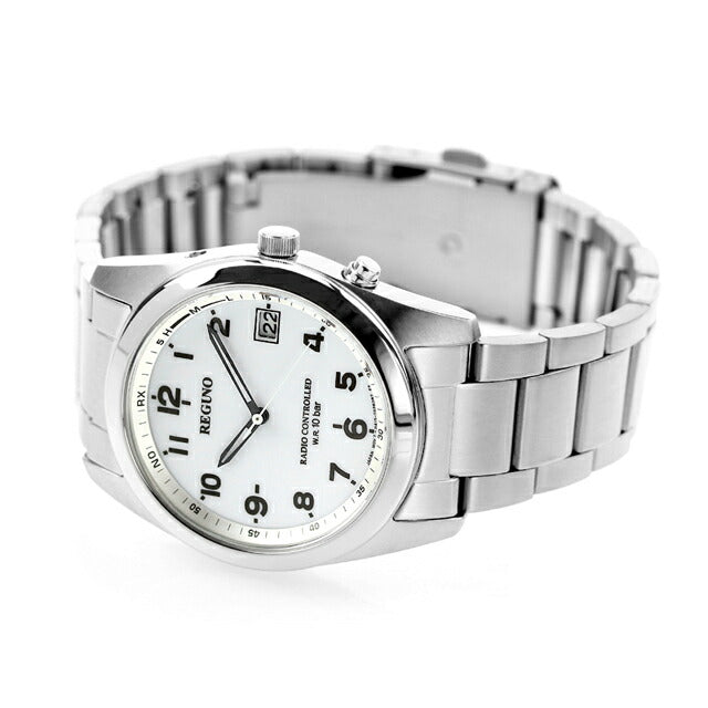 Citizen Regno Eco Drive Solar Radio Watch White Arabia RS25-0482H Watch Brand Men&