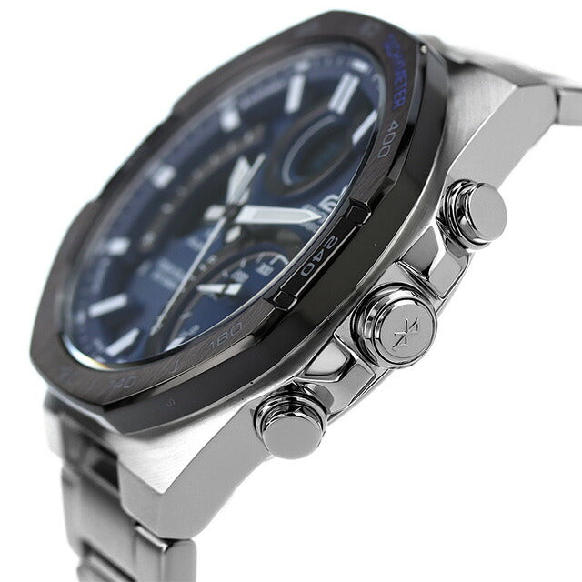 エディフィス ソーラー ECB-950DB-2A ECB-900 Bluetooth 海外モデル メンズ 腕時計 ブランド カシオ アナデジ ネイビー ECB-950DB-2ADR