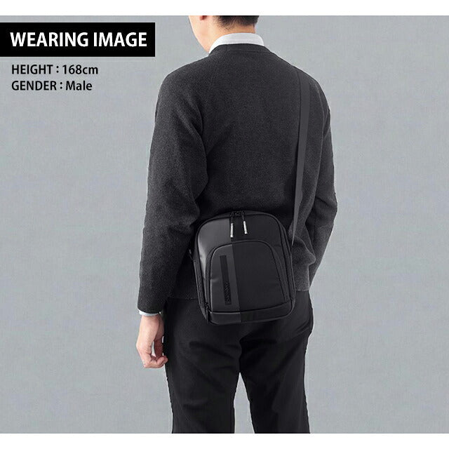 Samsonite 身体包男士女士品牌 Samsonite Biz to Go 单肩包黑色包 SA-142141-BK