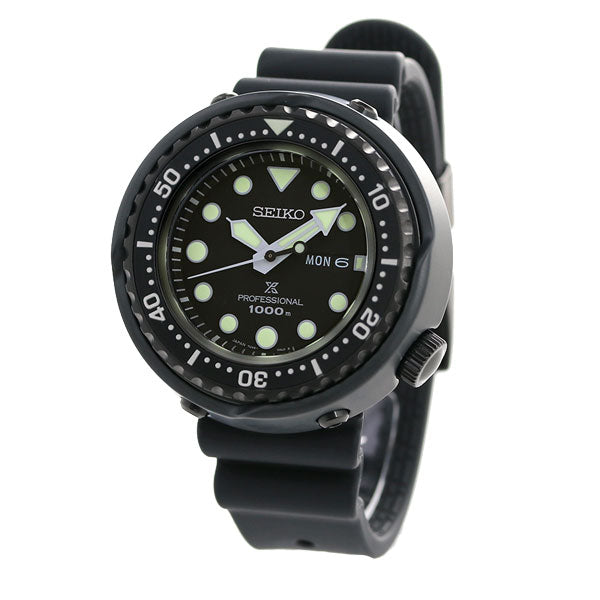 Seiko prospex潜水金枪鱼CAN CAN CAN CAN LIMINE MODER MADER WAWT品牌SBBN047 Seiko Divers Watch All Black SBBN047