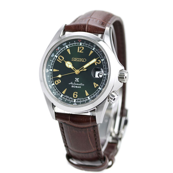 Seiko prospex Limited Model Alpinist自动机械男士手表品牌SBDC091 Seiko绿色棕色皮带SBDC091