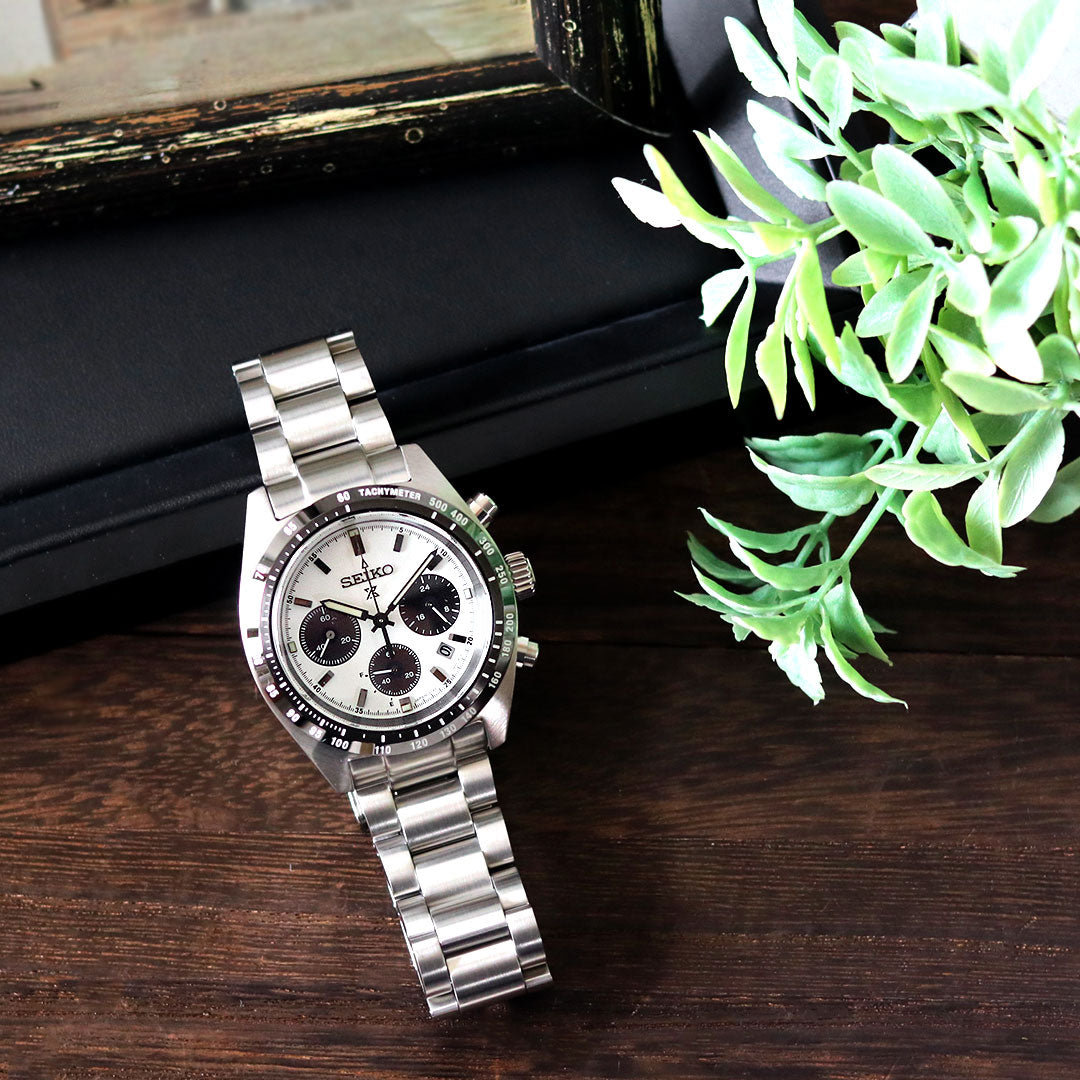 Seiko Prospex Speed Timer Solar Chronograph Panda Dial Men&