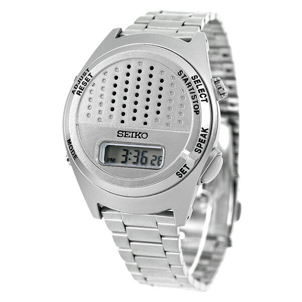Seiko Audio Digital Watch Audio Watch Stopwatch Alarm Men&