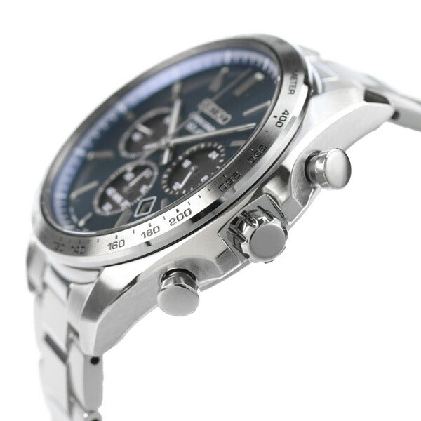 精工选择男士太阳能计时仪有限模型太阳能手表品牌SBPY163 SEIKO BLUE SBPY163