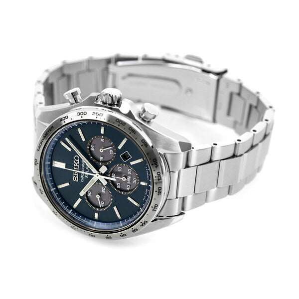 精工选择男士太阳能计时仪有限模型太阳能手表品牌SBPY163 SEIKO BLUE SBPY163