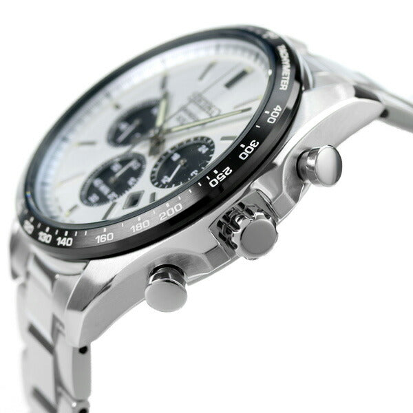 精工选择男士太阳能计时仪有限模型太阳能手表品牌SBPY165 SEIKO WHITE SBPY165