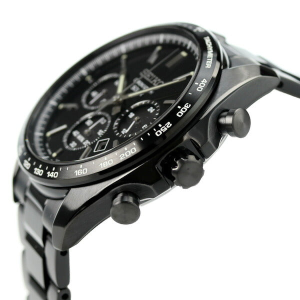 精工选择男士太阳能计时仪有限模型太阳能手表品牌SBPY169 SEIKO ALL BLACK SBPY169
