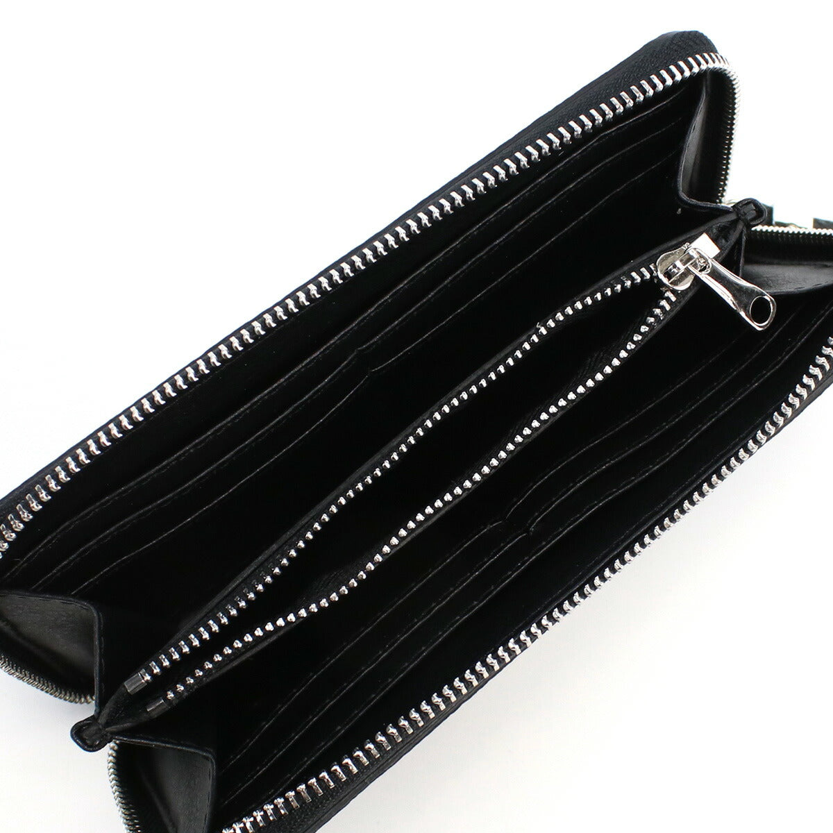 サラバーグラー 長財布ラウンドファスナー レディース BUFALO LOGO レザー イタリア 110L NERO ブラック 財布 SBR110L011