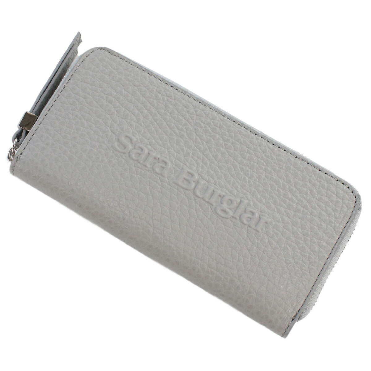 サラバーグラー 長財布ラウンドファスナー レディース BUFALO LOGO レザー イタリア 110L GRIGIO グレー系 財布 SBR110L031