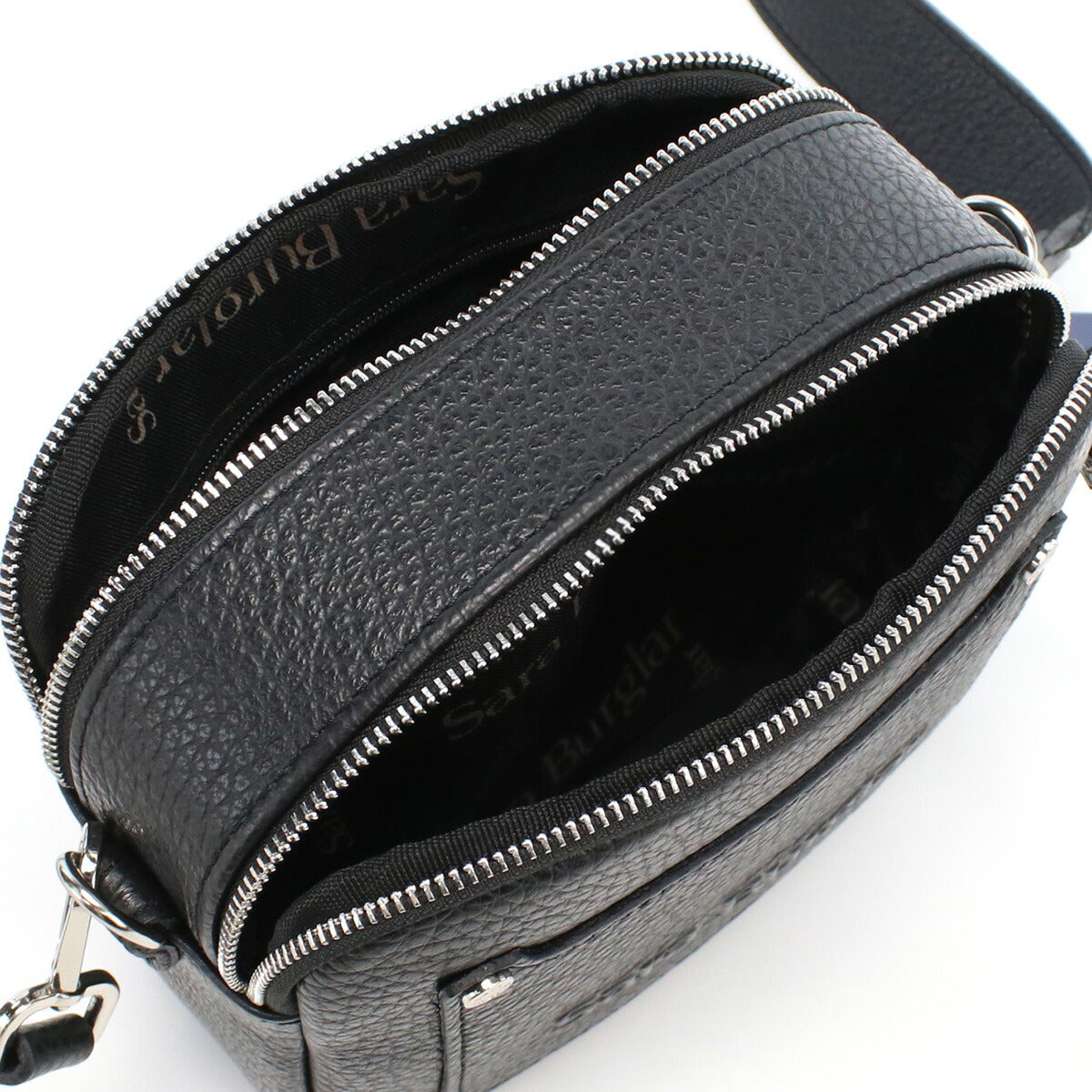 サラバーグラー 斜め掛けショルダーバッグ レディース REGINA BUFALO レザー イタリア 916 NERO ブラック バッグ SBR916011