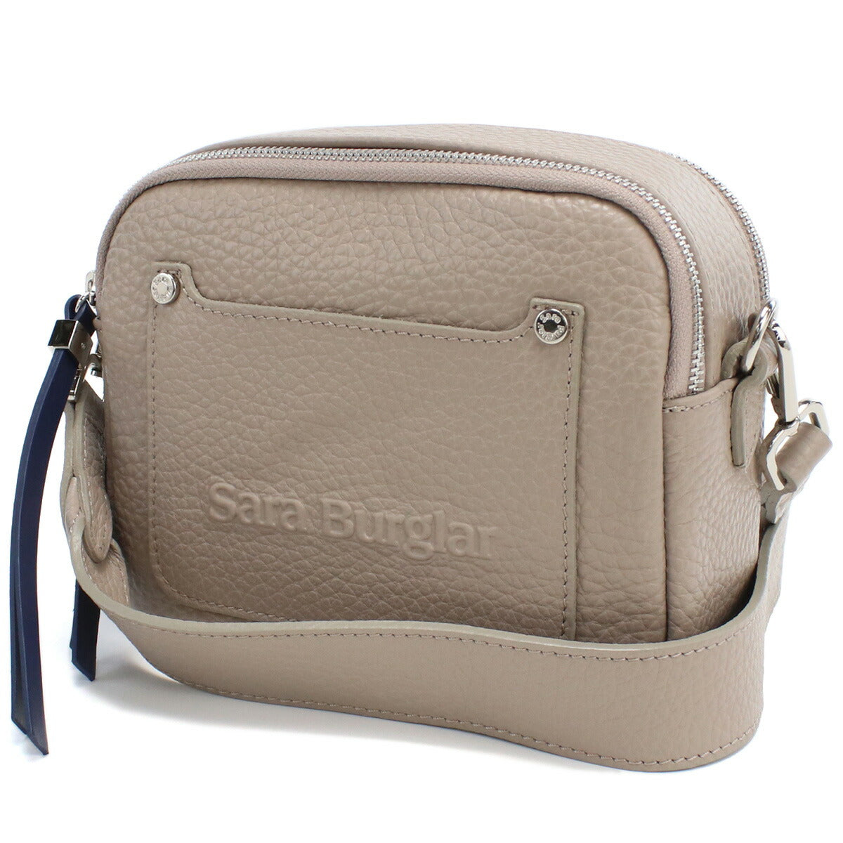 サラバーグラー 斜め掛けショルダーバッグ レディース REGINA BUFALO レザー イタリア 916 TAUPE グレー系 バッグ SBR916021