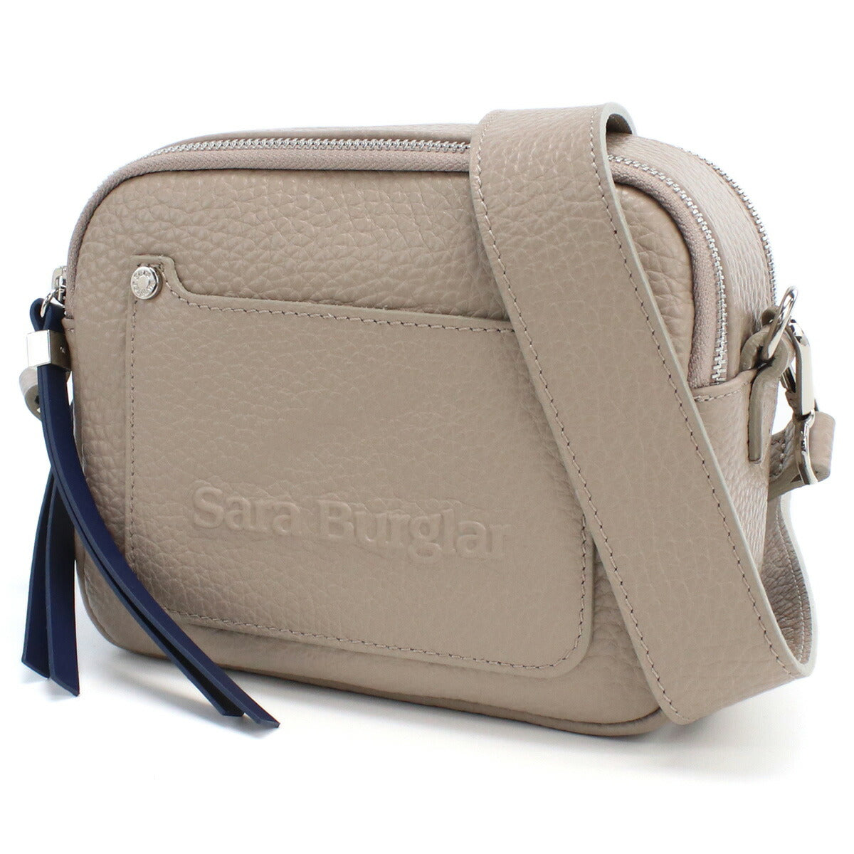 サラバーグラー 斜め掛けショルダーバッグ レディース REGINA BUFALO レザー イタリア 916 TAUPE グレー系 バッグ SBR916021