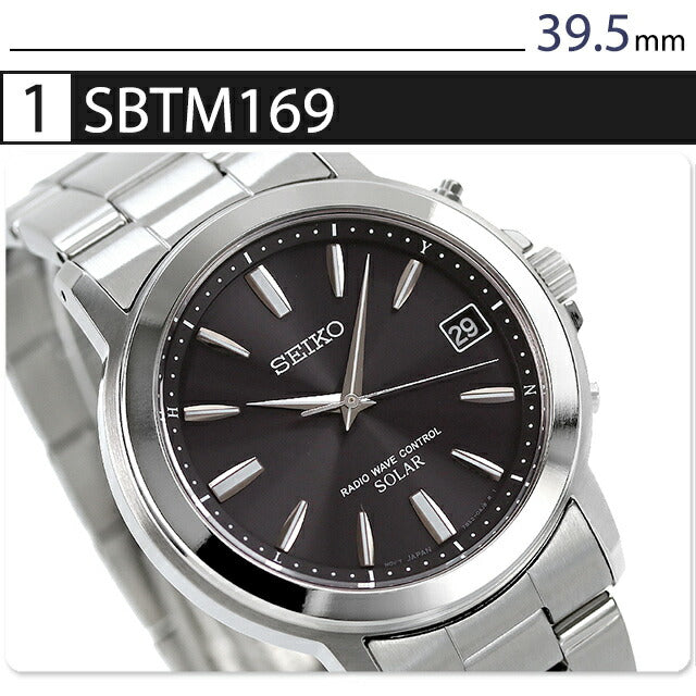 精工选择观看品牌无线电太阳能男子女士对观看SBTM169 Seiko从模型SBTM169中进行选择