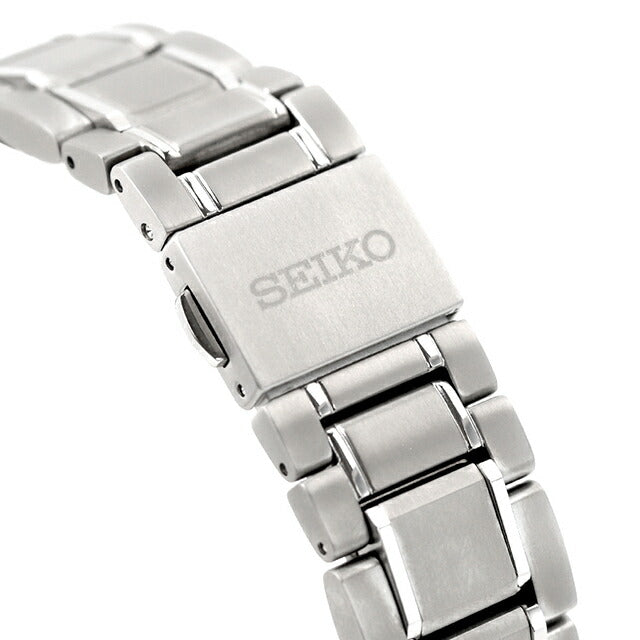 精工选择高级太阳能电台观看品牌男士有限型钛钛Seiko SBTM337模拟白银在日本制造SBTM337