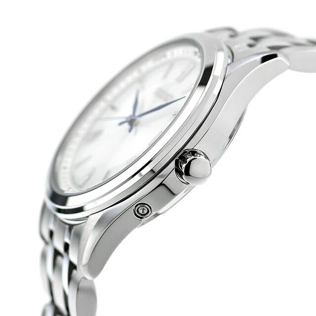 Seiko Select Selection S系列对电台太阳能观看品牌男士精工精选SBTM357模拟白银在日本制造SBTM357