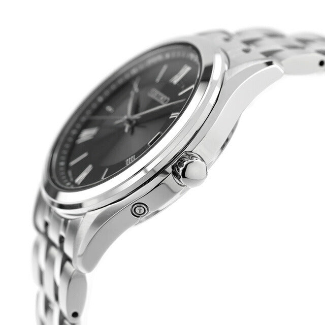 Seiko Select Selection S系列电台太阳能观看品牌男士精工精选SBTM361模拟黑色在日本制造SBTM361