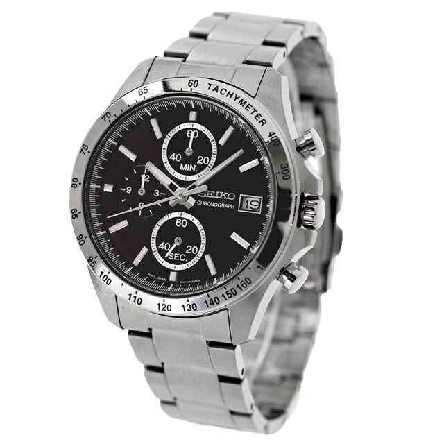 精工观看品牌男士手表Spirit SBTR 8T Chrono Chrono Chronograph Business Works套装Seiko Seiko Seiko选择黑色庆祝活动礼物SBTR005