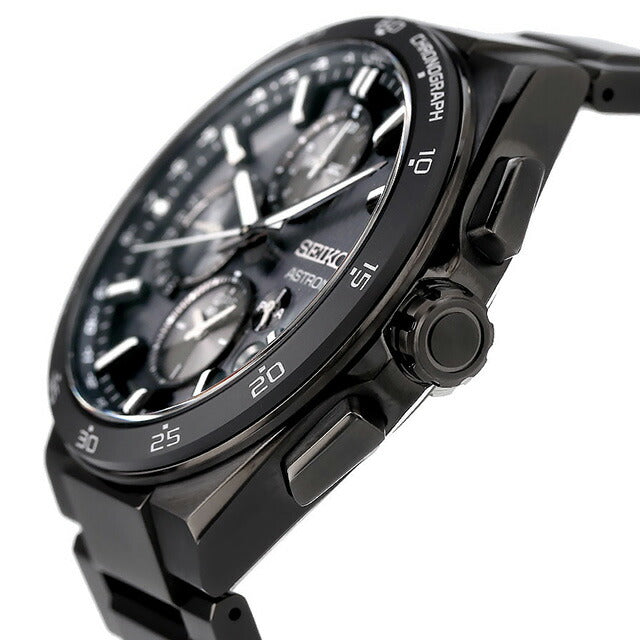 Seiko Astron Nexter 5X双时间计时无线电电台太阳能观看品牌男士钛Seiko Seiko AstroS SBXC155 SBXC155