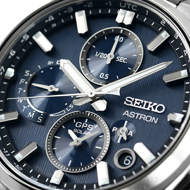 精工Astro Nexter双重时间计时金属边缘GPS卫星电台太阳能观看品牌男士核心商店独家发行有限公司SBXC161 SBXC161