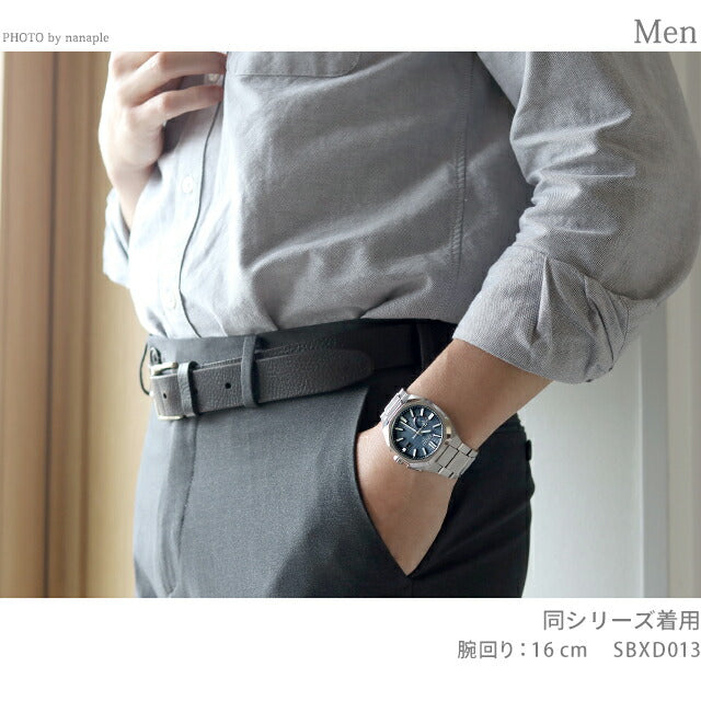Seiko Astron Nexter GPS太阳能电台观看品牌男士钛Seiko SBXD013蓝色灰色SBXD013