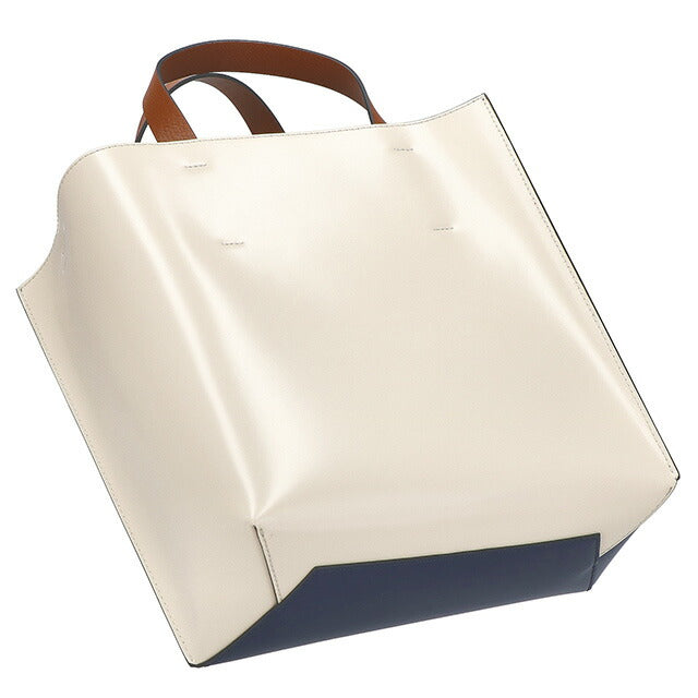 マルニ ハンドバッグ レディース ブランド MARNI SHMPV01TY3-LV639 ネイビー/クリーム SHMPV01TY3LV639-ZO215